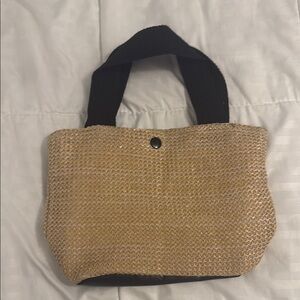 Stylish Tan and Black Women's Tote Bag